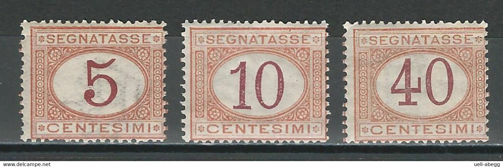 Italien Portomarken Mi 5.6.8 ** - Postage Due