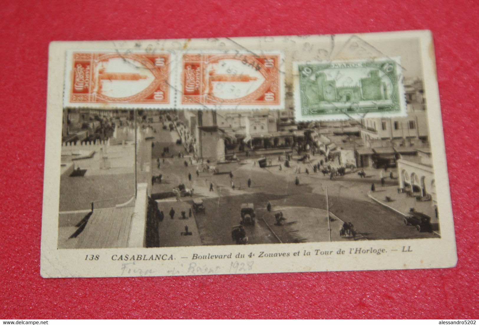 Maroc Casablanca Boulevard 4 Zouaves 1923 - Casablanca