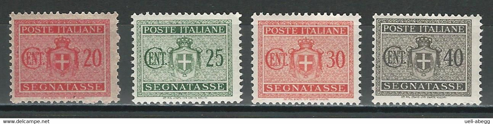 Italien Portomarken Mi 52-55 ** - Postage Due