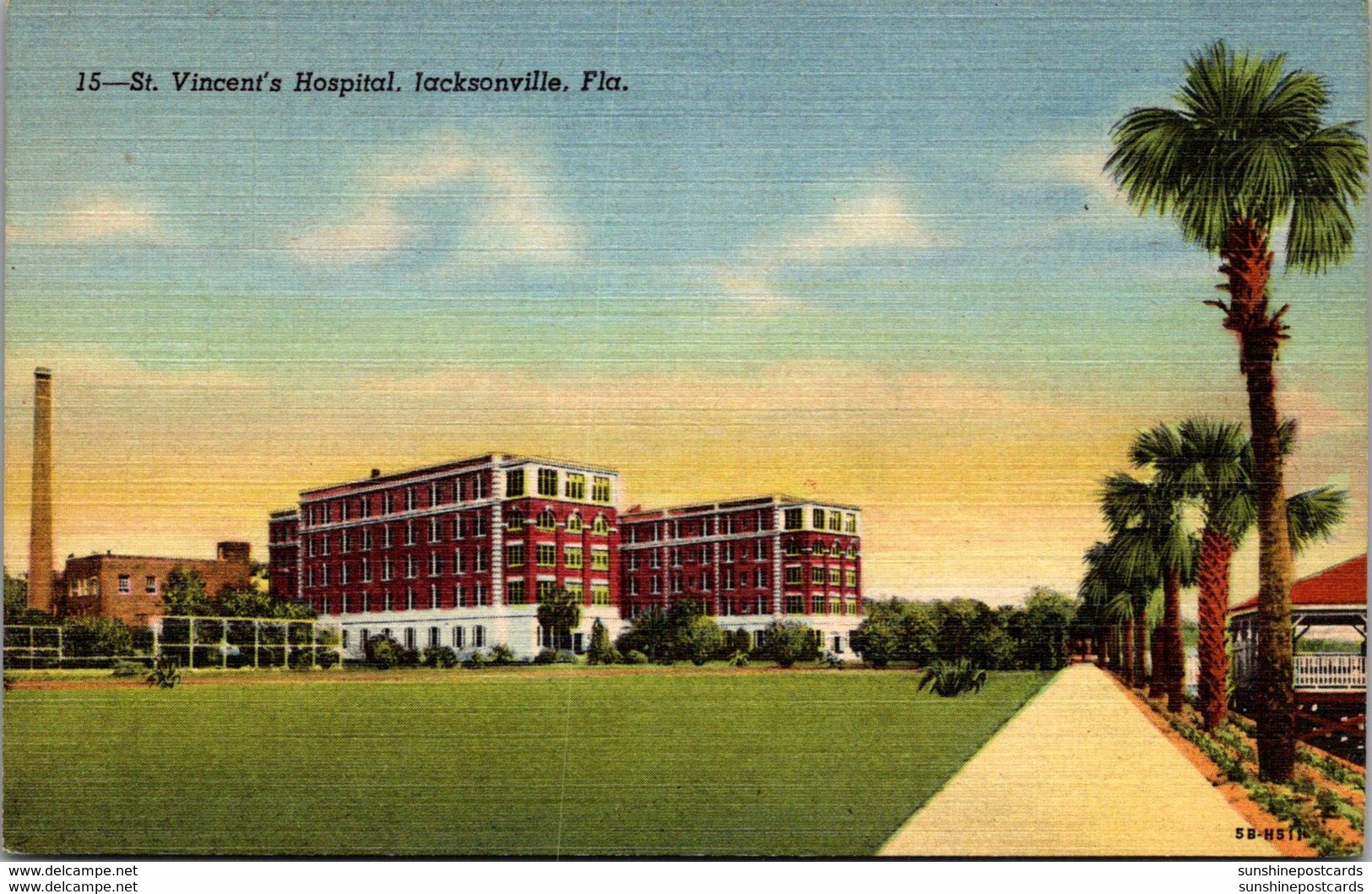 Florida Jacksonville St Vincent's Hospital Curteich - Jacksonville