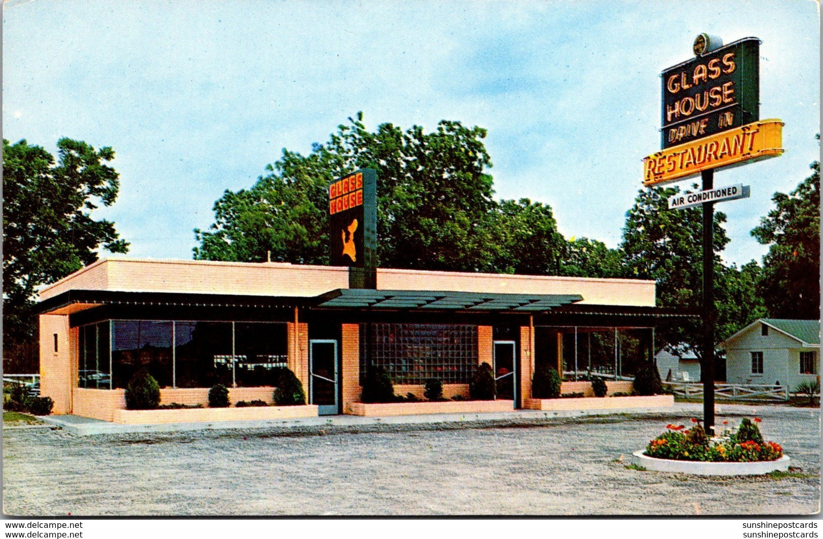 Florida Jacksonville Glass House Restaurants 1954 - Jacksonville