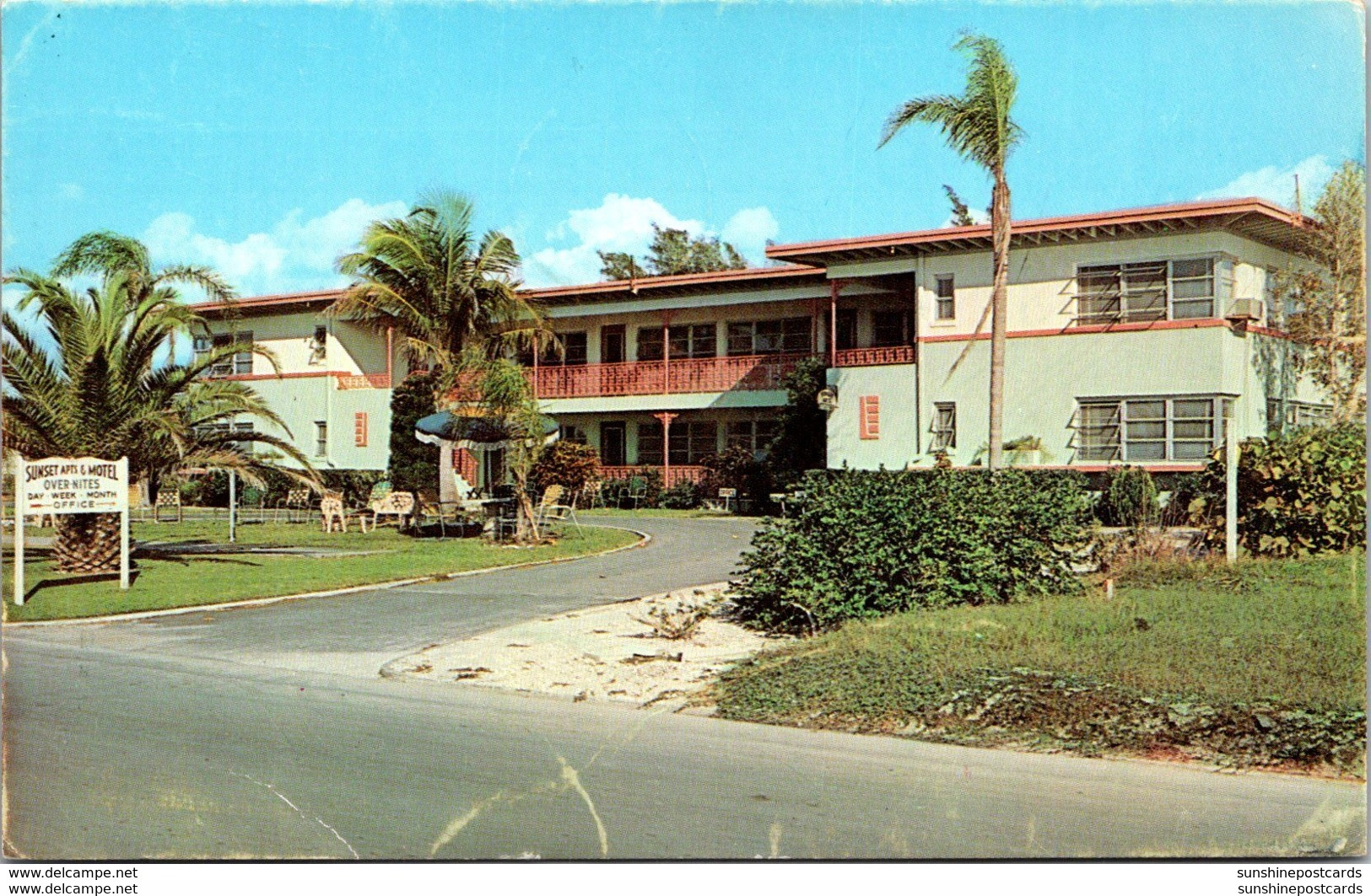 Florida Venice Sunset Apartment Motel 1967 - Venice