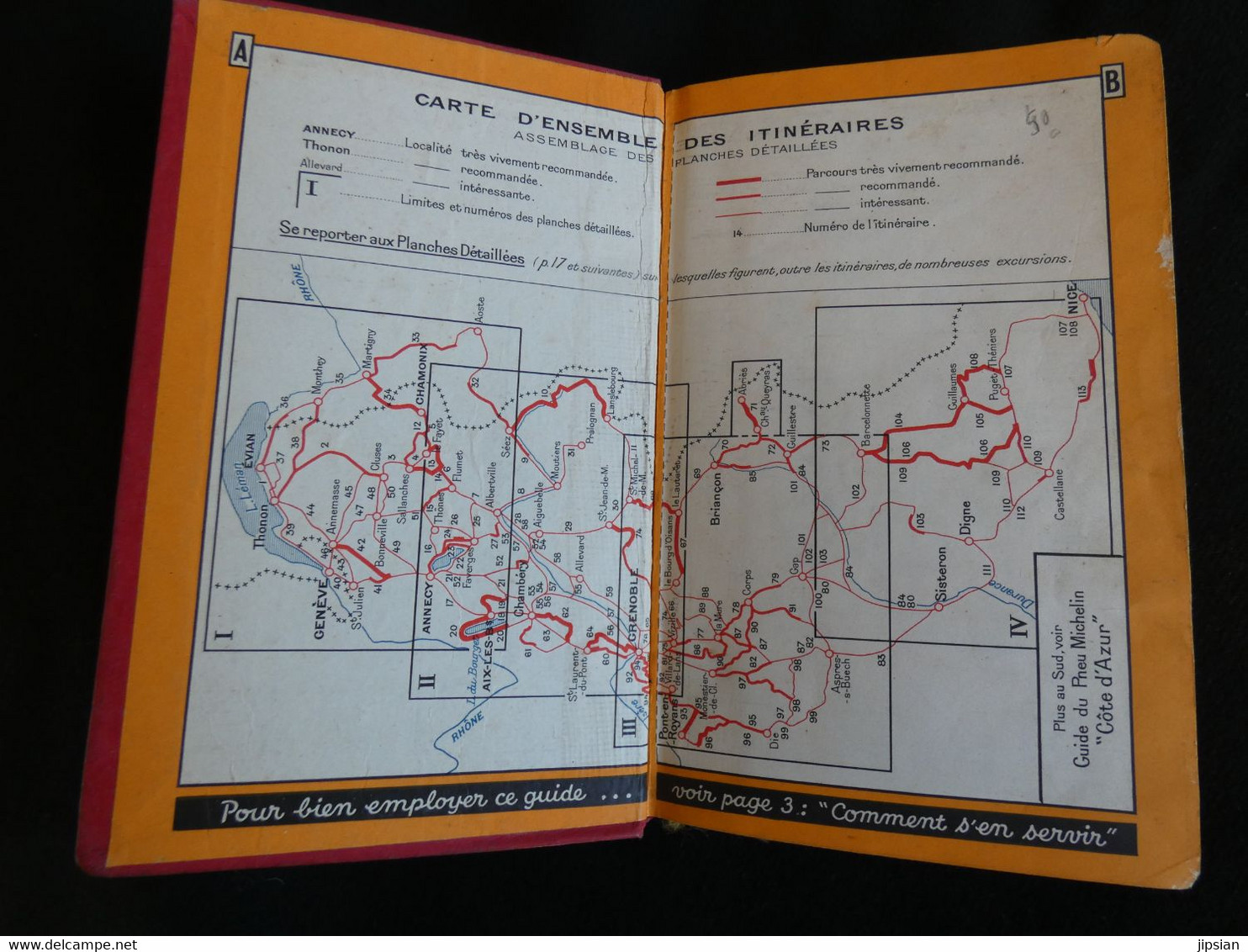 Guide Michelin Guides Régionaux Les Alpes 1937/1938 Bon état - Michelin-Führer
