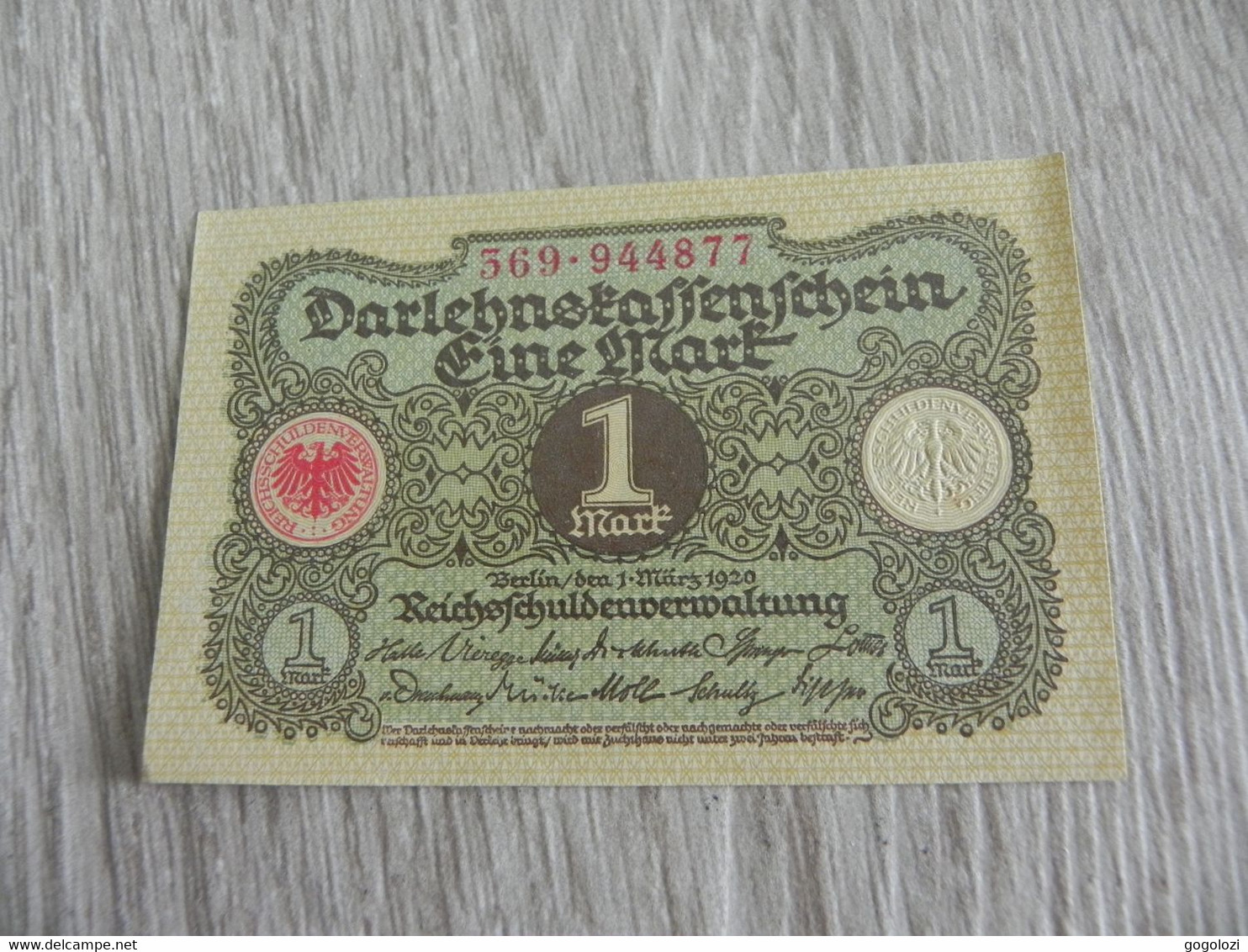 Deutschland Germany 1 Mark 1920 - 1 Mark