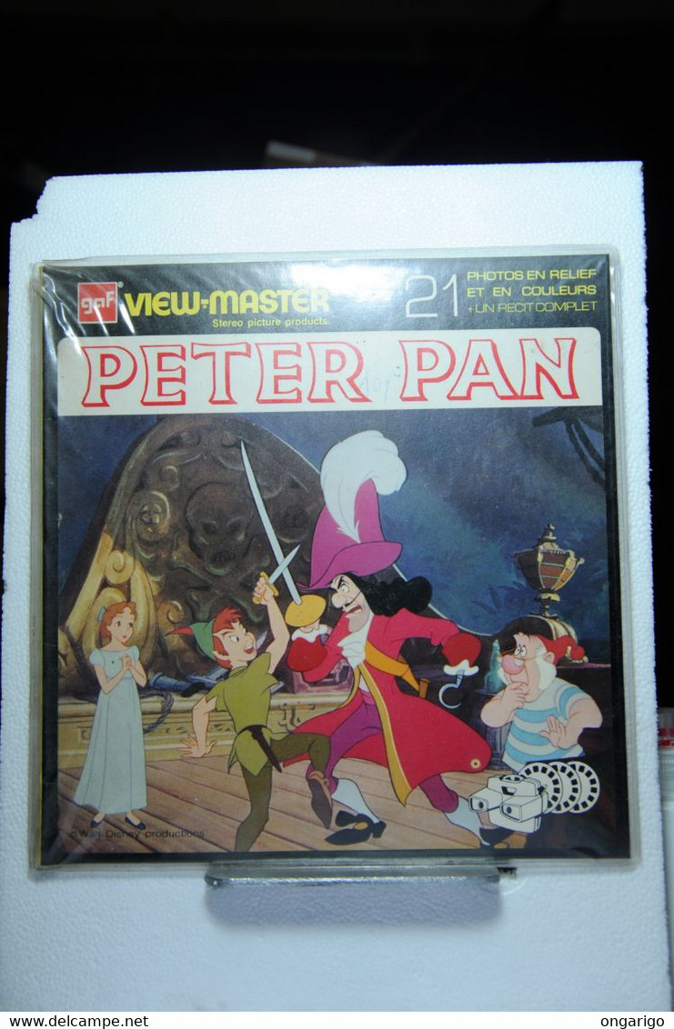 VIEW MASTER  :  PETER PAN GRAND LIVRET   AVEC 3 DISQUES - Visionneuses Stéréoscopiques