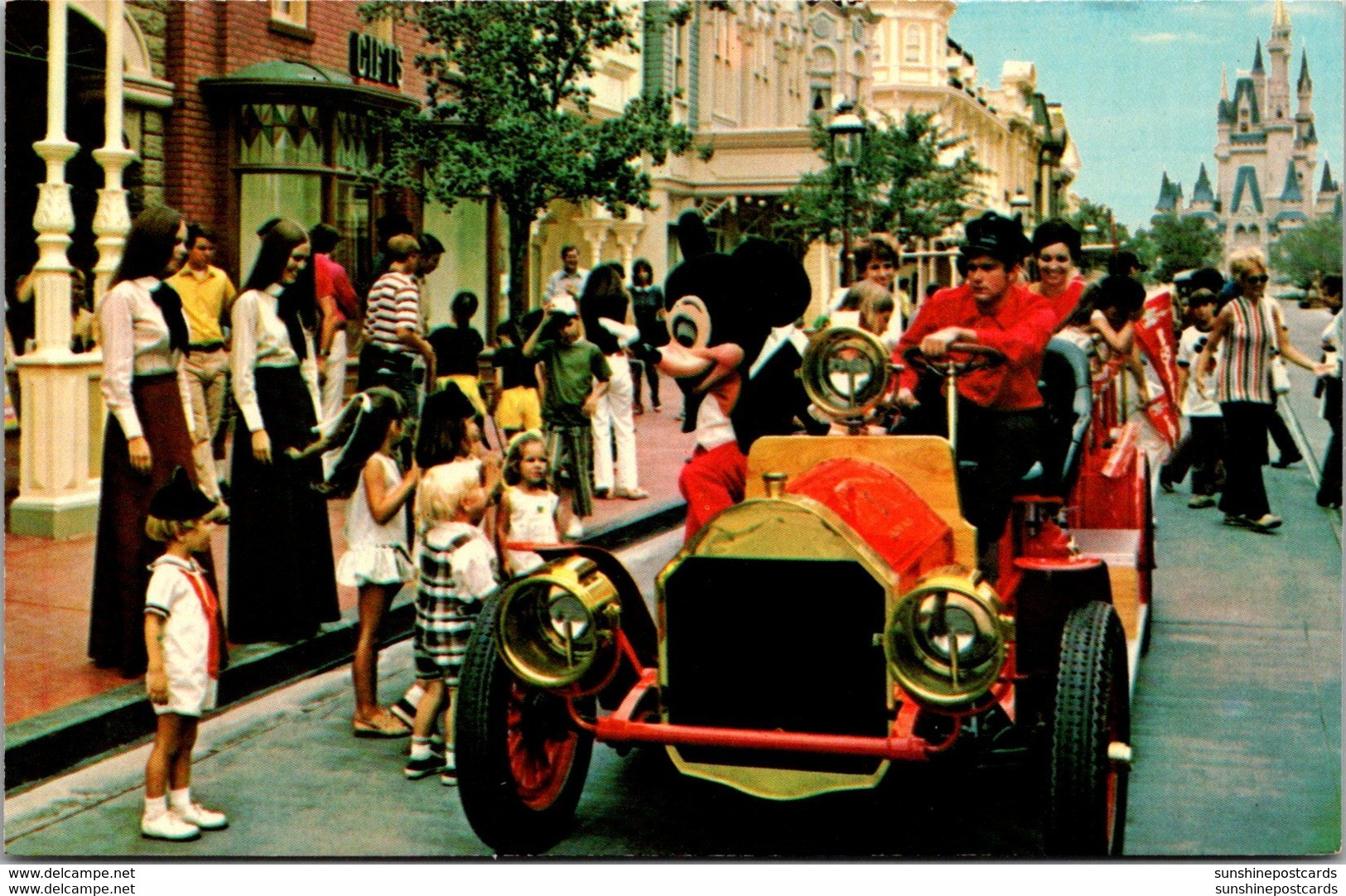 Florida Walt Disney World Mickey Mouse Riding Down Main Street U S A - Orlando