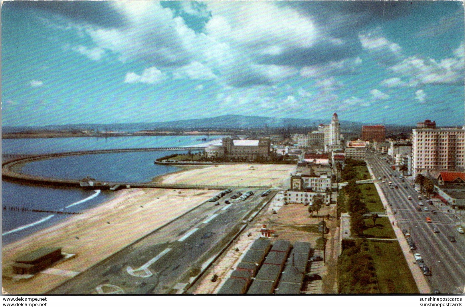 California Long Beach Looking West On Ocean Boulevard - Long Beach