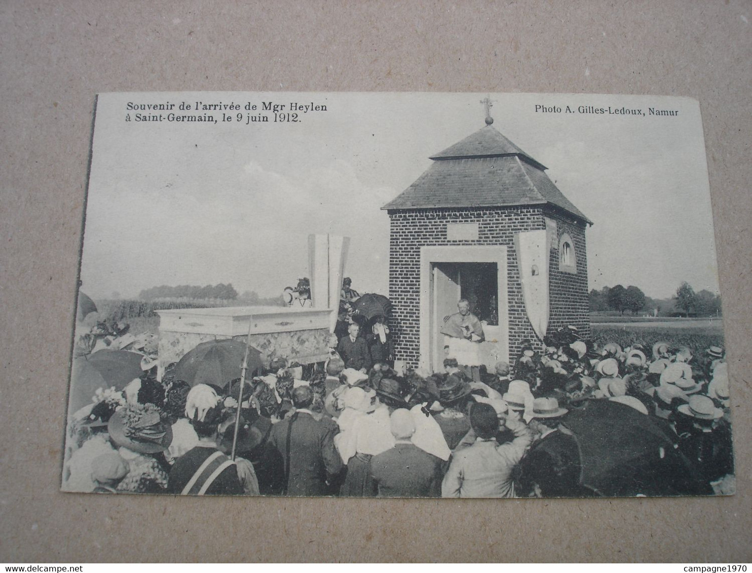 BELLE CPA - SAINT GERMAIN ( EGHEZEE LA BRUYERE FERNELMONT ) - ARRIVEE DE MGR HEYLEN 9 JUIN 1912 - Eghezée