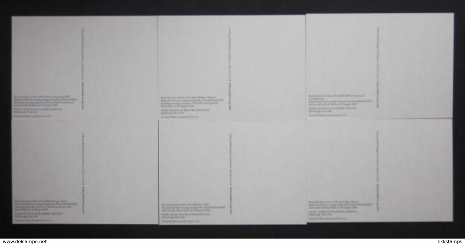 2004 THE 250th ANNIVERSARY OF THE ROYAL SOCIETY OF ARTS P.H.Q. CARDS UNUSED, ISSUE No. 267 (B) #01508 - PHQ Cards
