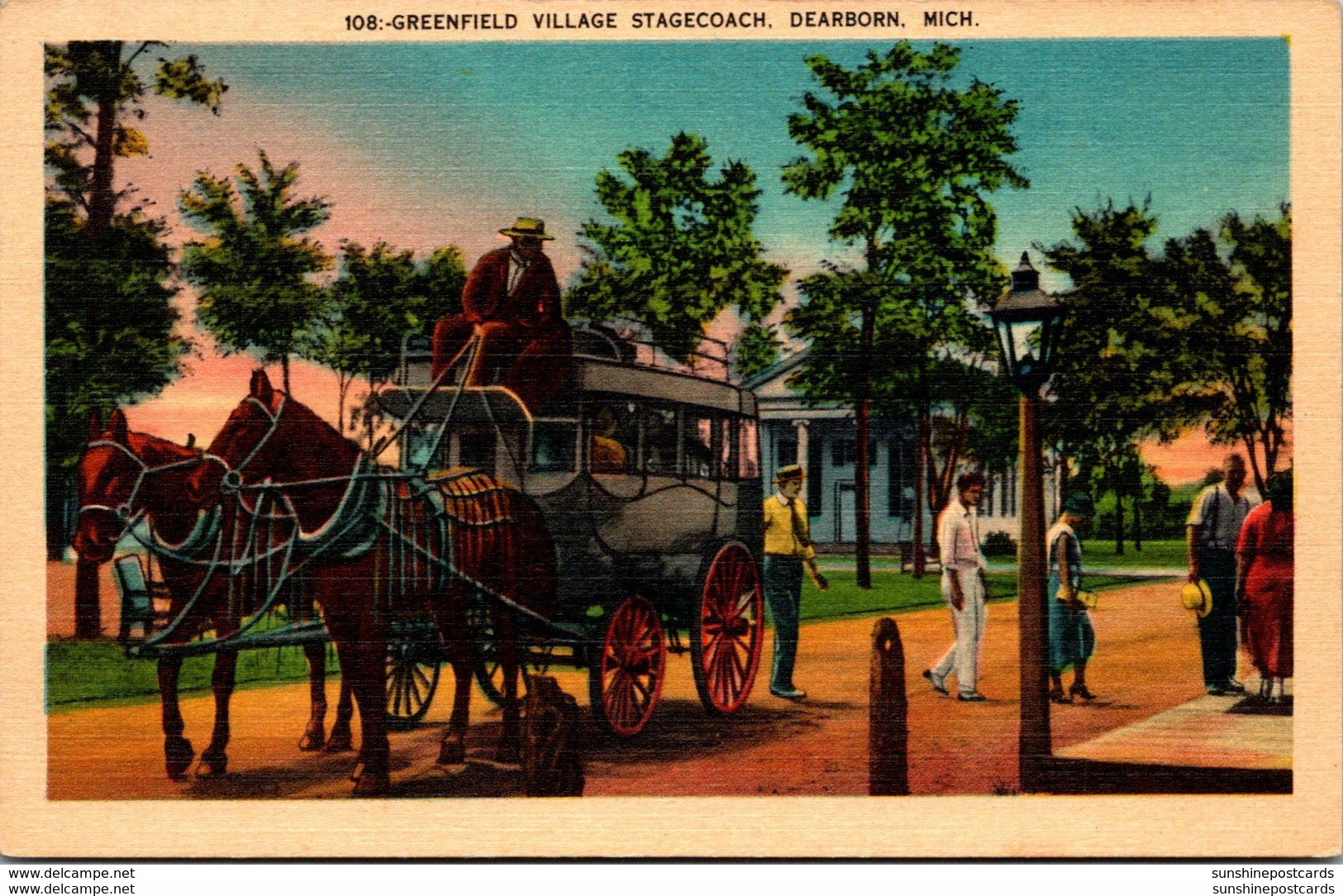 Michigan Dearborn Greenfield Village Stagecoach - Dearborn