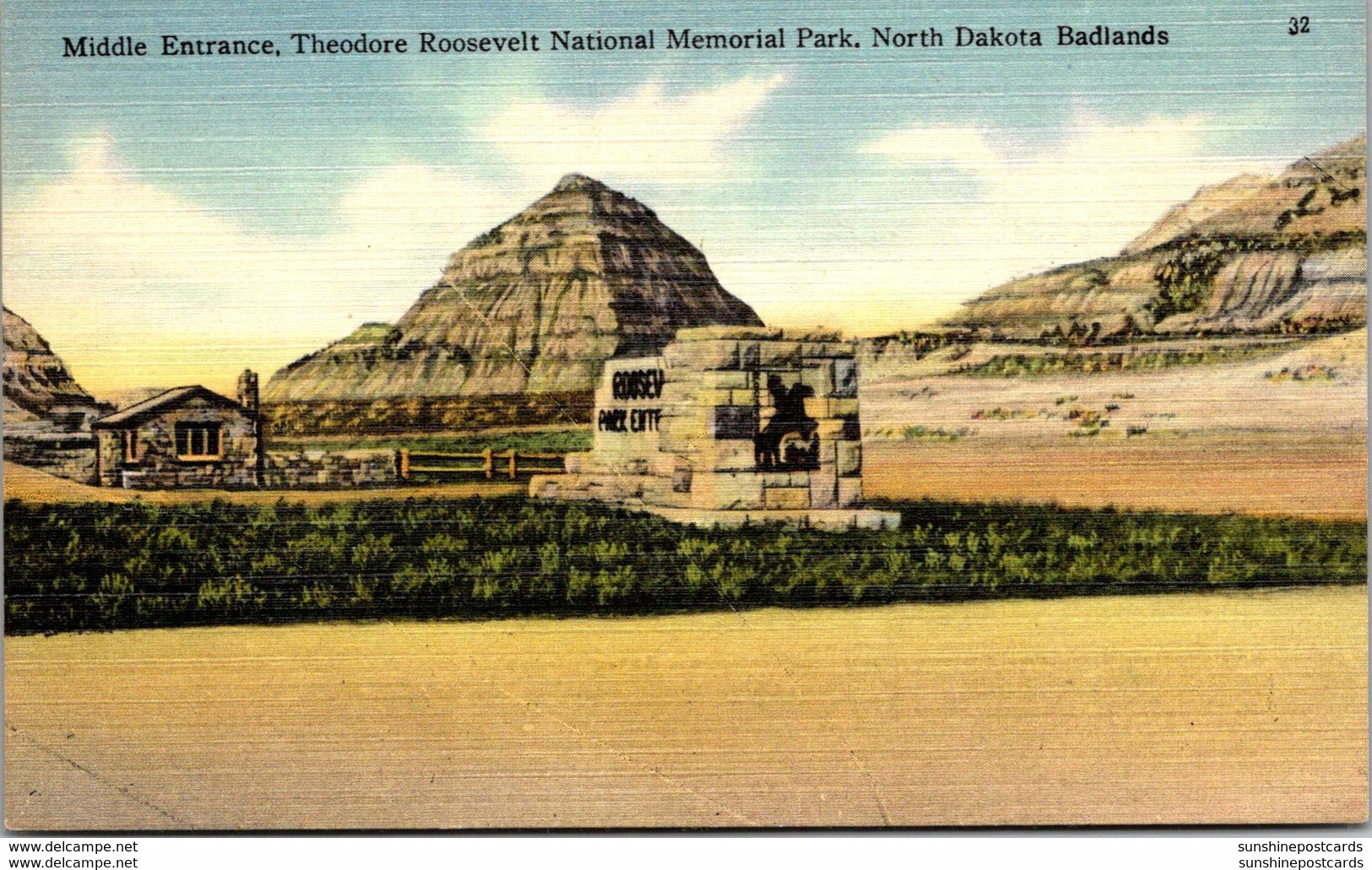 North Dakota Badlands Theodore Roosevelt National Memorial Park Middle Entrance - Sonstige & Ohne Zuordnung