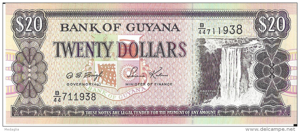 GUYANA - 20 DOLLARS UNC - Guyana