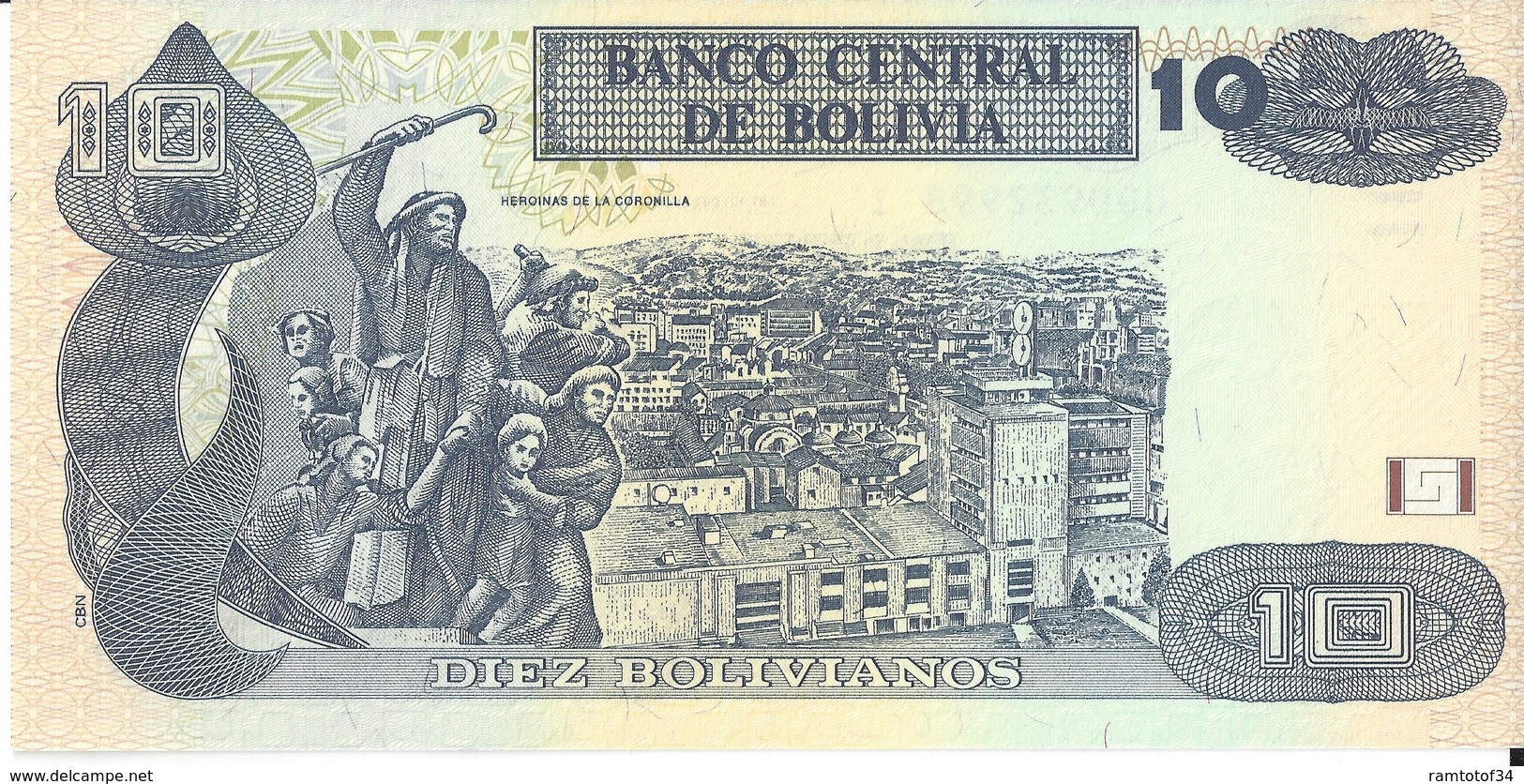 BOLIVIE - 10 Pesos Bolivianos 1986 - UNC - Bolivie