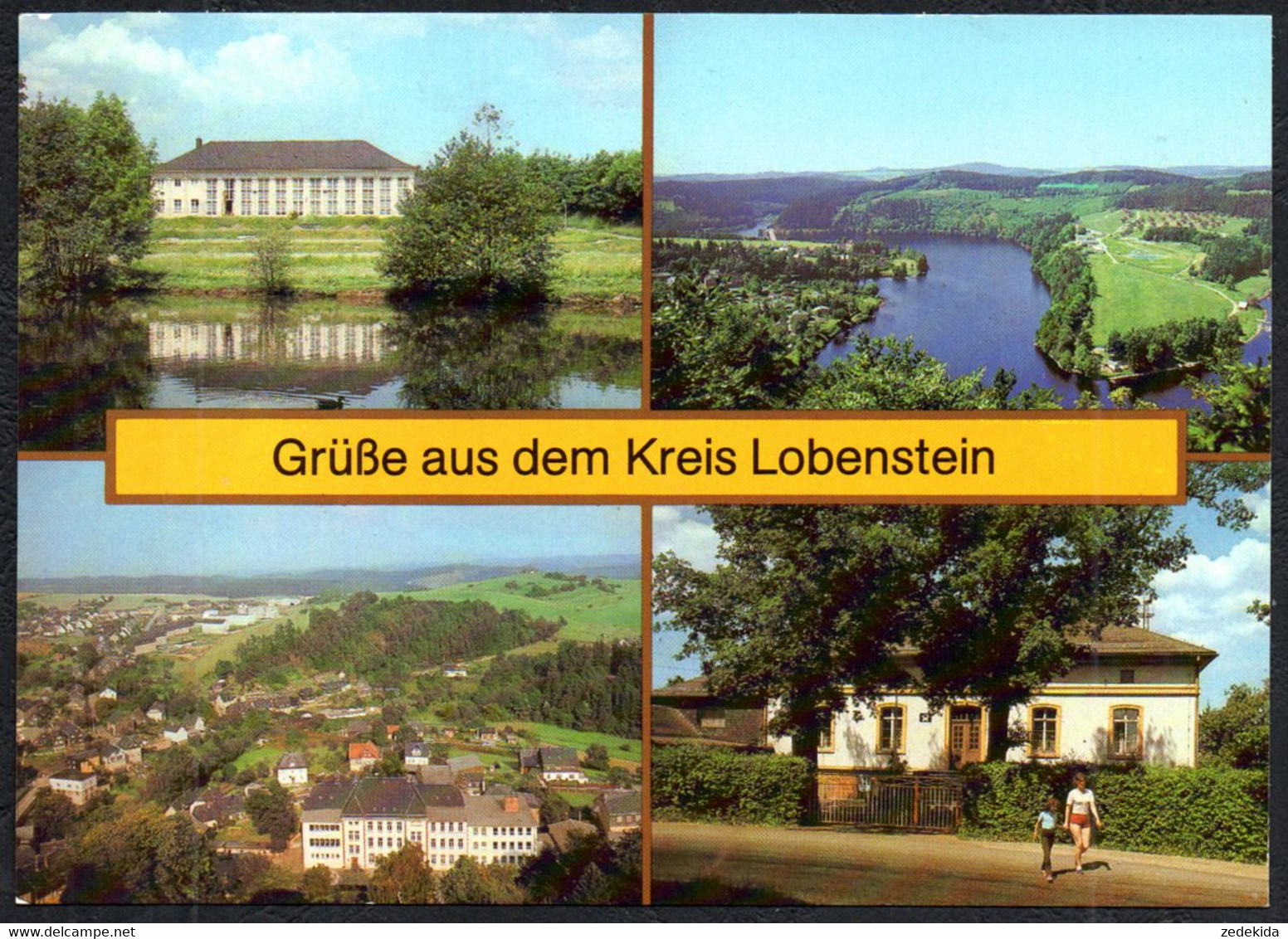 F7922 - Lobenstein Gruß Aus - Ebersdorf HO Gaststätte Orangerie Saaldorf Schönbrunn Jugend - Bild Und Heimat Reichenbach - Lobenstein