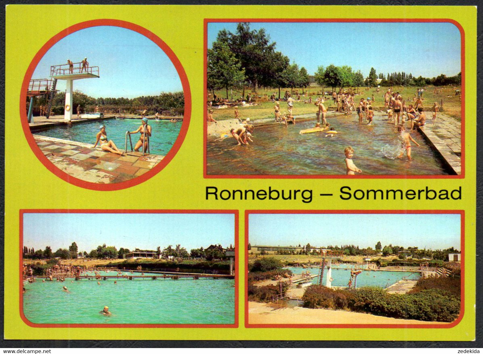 F7924 - TOP Ronneburg Freibad Sprungturm - Bild Und Heimat Reichenbach - Ronneburg