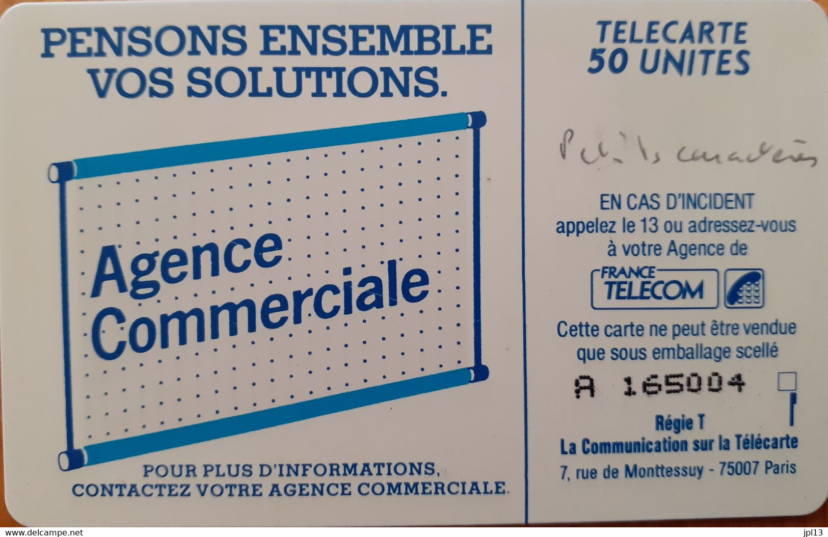 Carte à Puce - France - France TElecom - 600 Agences 50 SO3, Petit N° De Série - 600 Agences