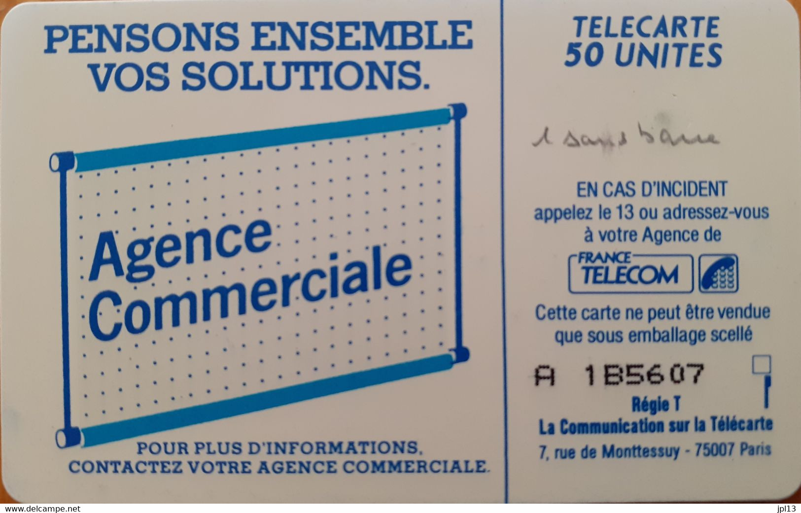Carte à Puce - France - France TElecom - 600 Agences 50 SO4 1 Sans Barre - 600 Agences