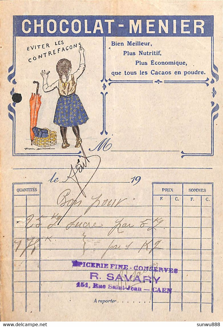 Chocolat Menier Epicerie Fine Caen - 1900 – 1949