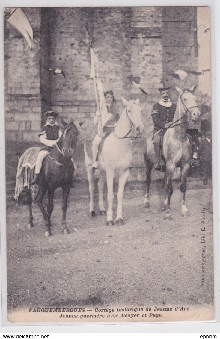 FAUQUEMBERGUES - Cortège Historique De Jeanne D'Arc Jeanne Guerrière Avec Ecuyer Et Page - Fauquembergues