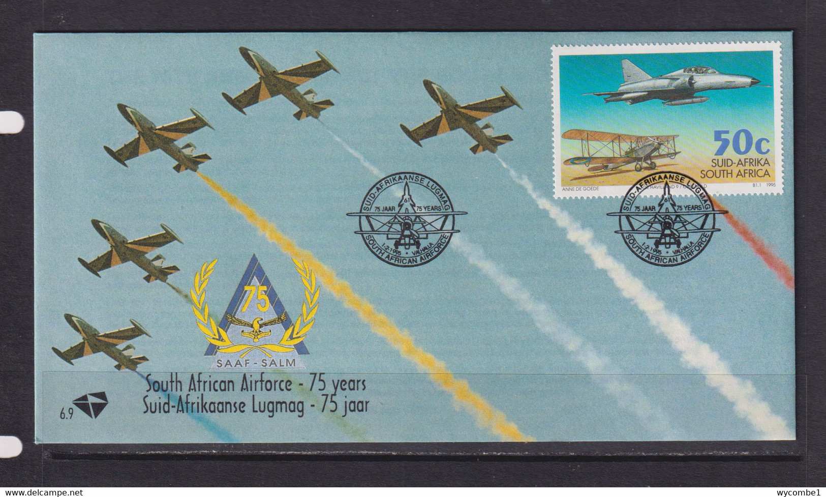 SOUTH AFRICA - 1995 South African Air Force FDC As Scan - Covers & Documents