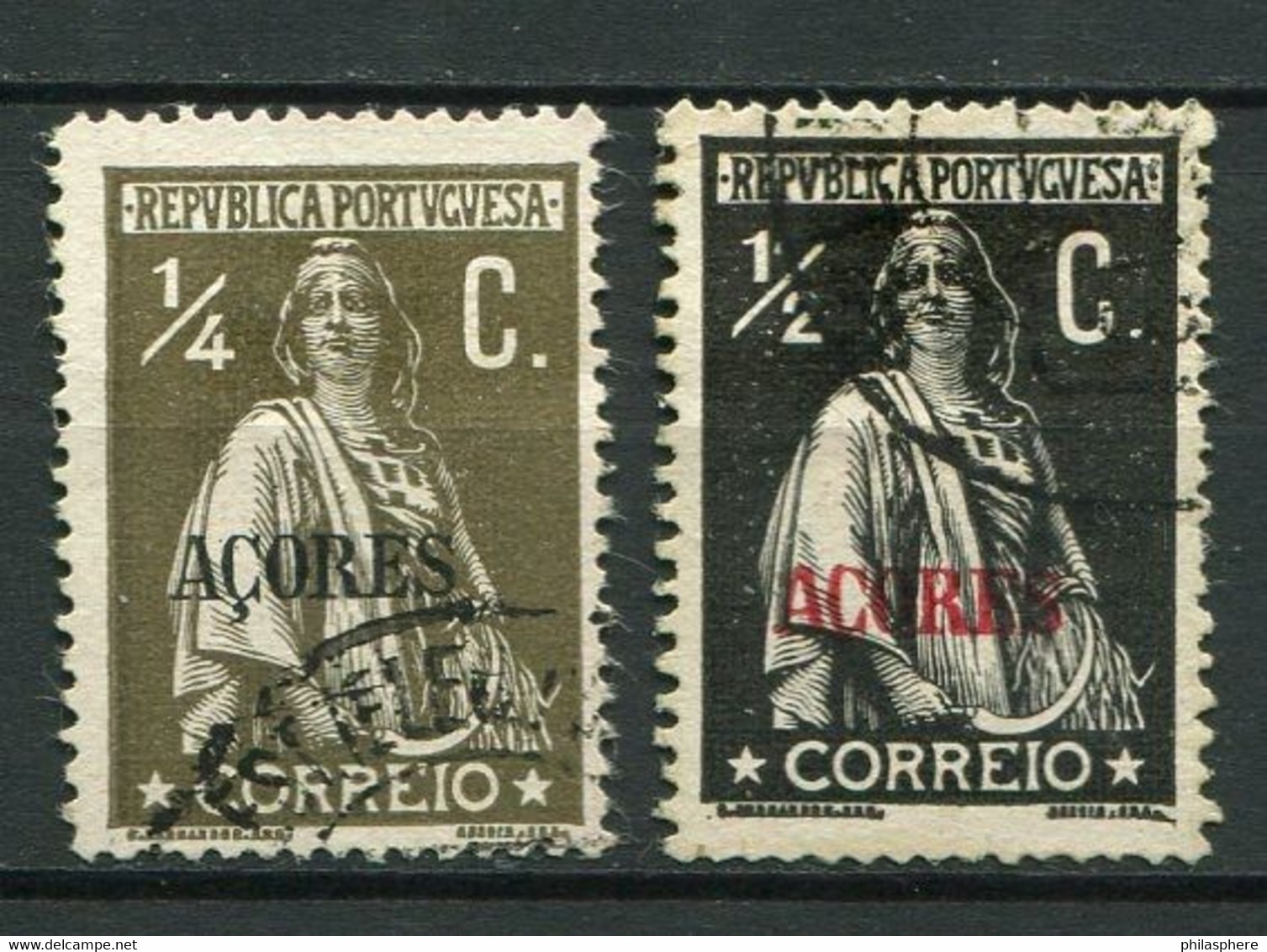 Azoren Nr.151 + 152          O  Used                   (026) - Other & Unclassified