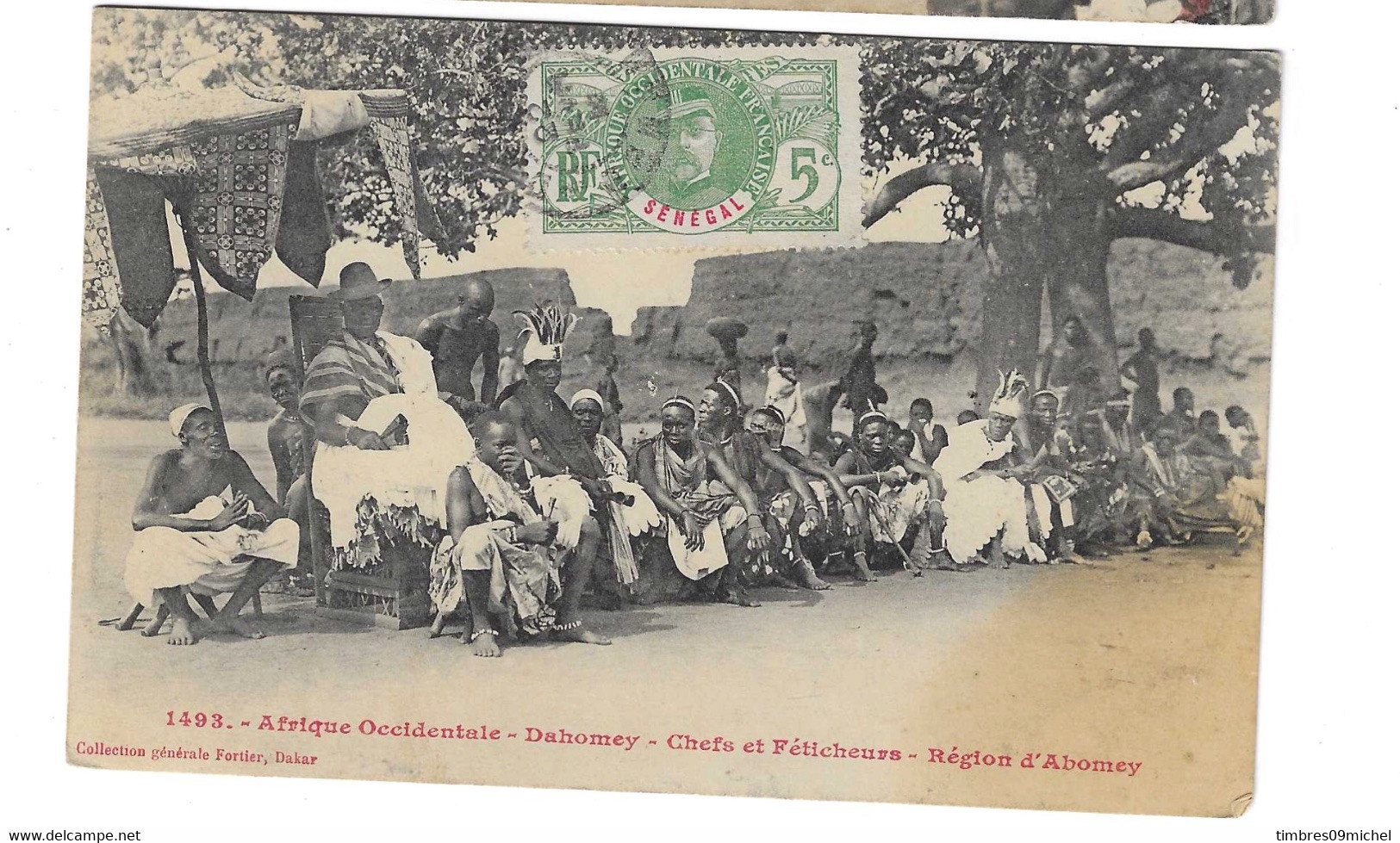 CPA Dahomey Chefs Et Féticheurs Région D'Abomey - Dahomey