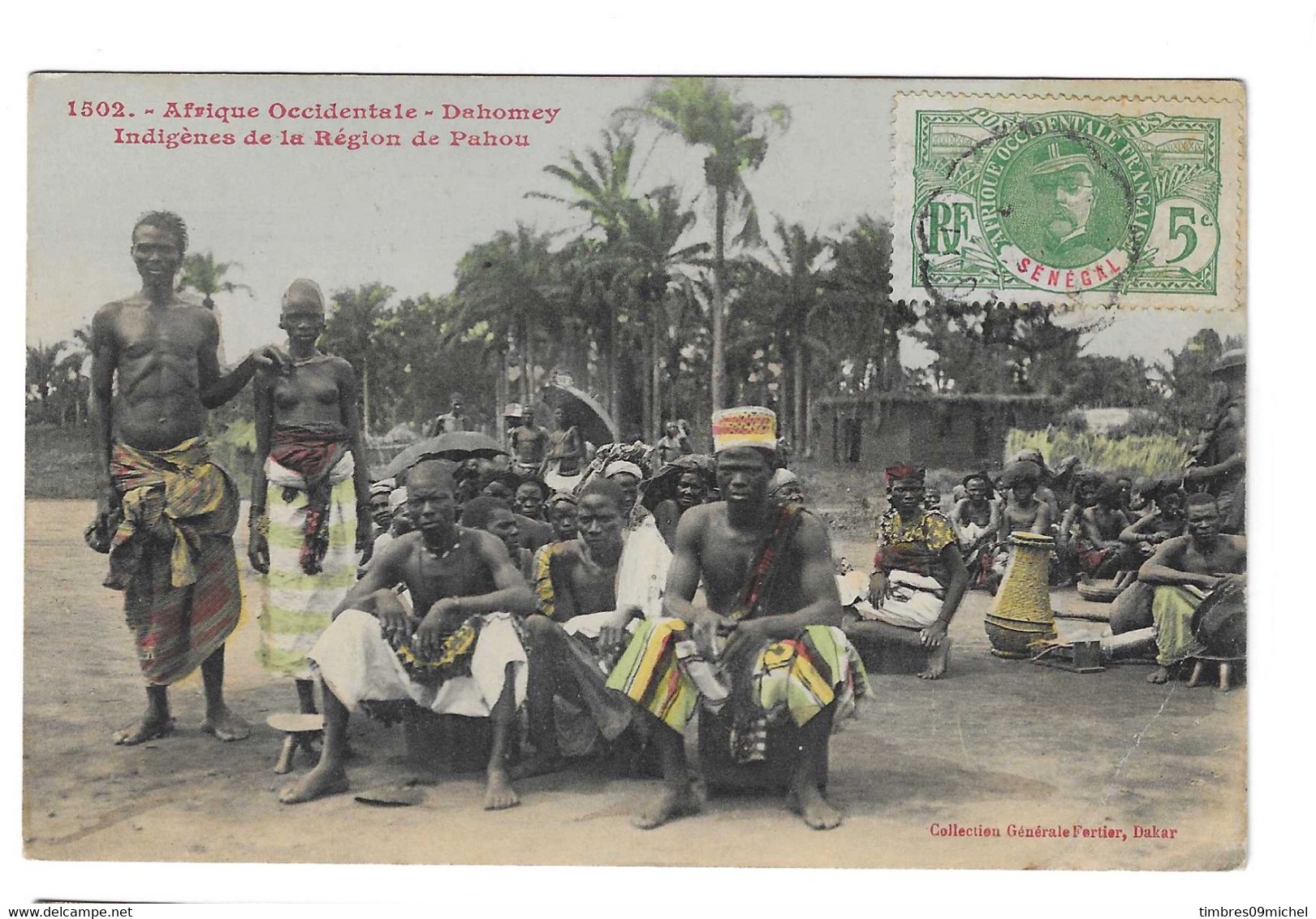 CPA Dahomey Indigènes De La Région De Pahou - Dahomey