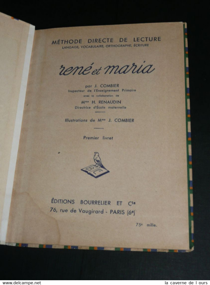 Rare Livre Illustré Ancien "René Et Maria, Méthode Directe De Lecture" Combier Renaudin - 0-6 Jahre