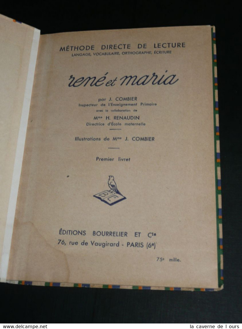 Rare Livre Illustré Ancien "René Et Maria, Méthode Directe De Lecture" Combier Renaudin - 0-6 Años
