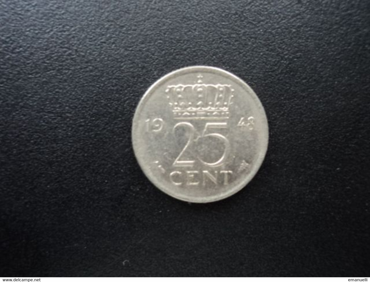 PAYS BAS : 25 CENTS  1948    KM 178     SUIP+ - 25 Centavos