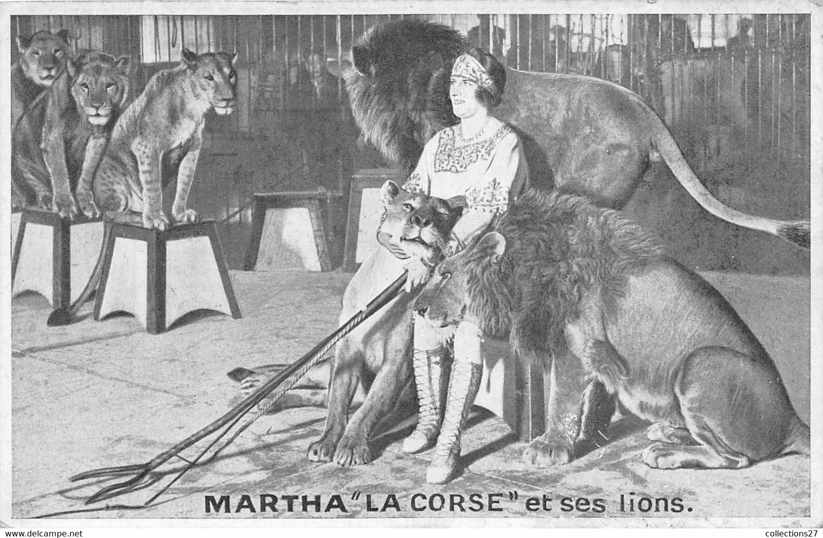 MARTHA- " LA CORSE " ET SES LIONS - Circus