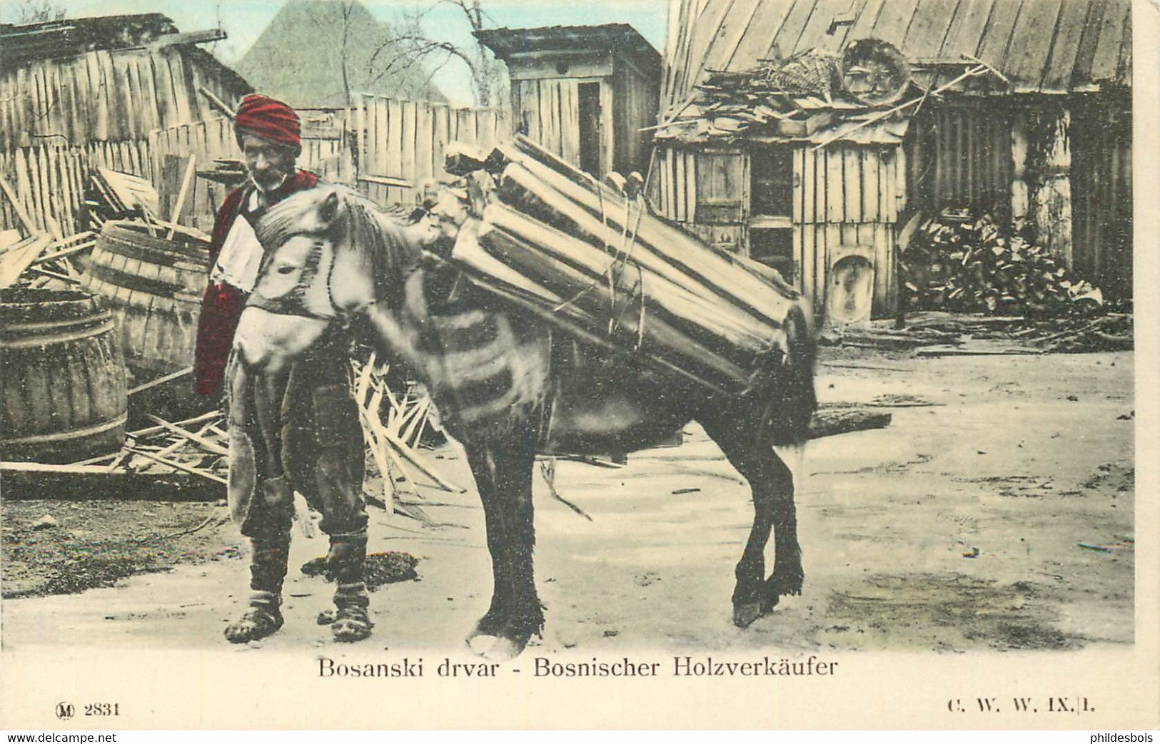 BOSNIE-HERZEGOVINE  Bosanski Drvar Bosnischer Holzverkaufer - Bosnien-Herzegowina