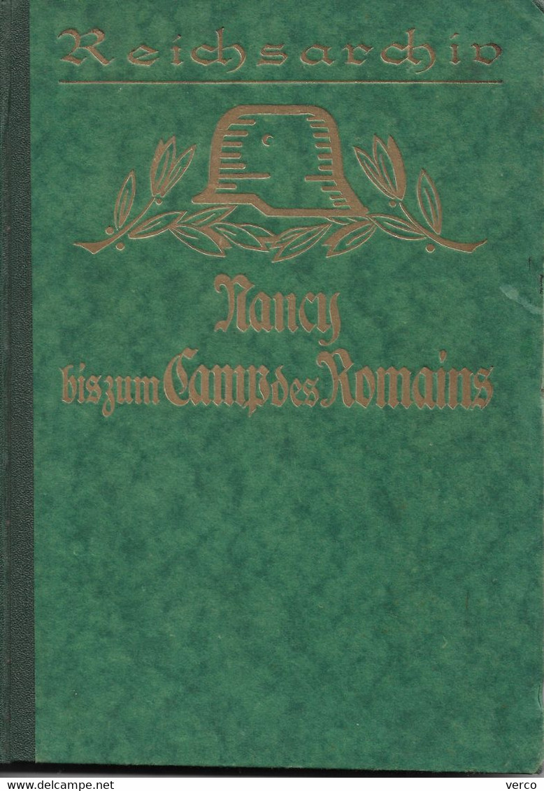 LIVRE  Ancien ALLEMAND  De La 1ére GUERRE MONDIALE - Nancy Bis Zum Camp Des Romains 1914 (155 Pages 16x22 Cm) - 5. World Wars