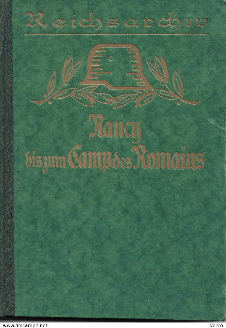 LIVRE  Ancien ALLEMAND  De La 1ére GUERRE MONDIALE - Nancy Bis Zum Camp Des Romains 1914 (155 Pages 16x22 Cm) - 5. Wereldoorlogen