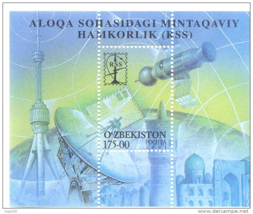 2001. Uzbekistan, 10y Of Regional Communication Commonwealth(RCC), S/s, Mint/** - Uzbekistán