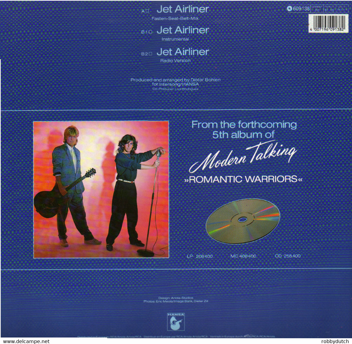 * 12" Maxi *  MODERN TALKING - JET AIRLINER - 45 T - Maxi-Single