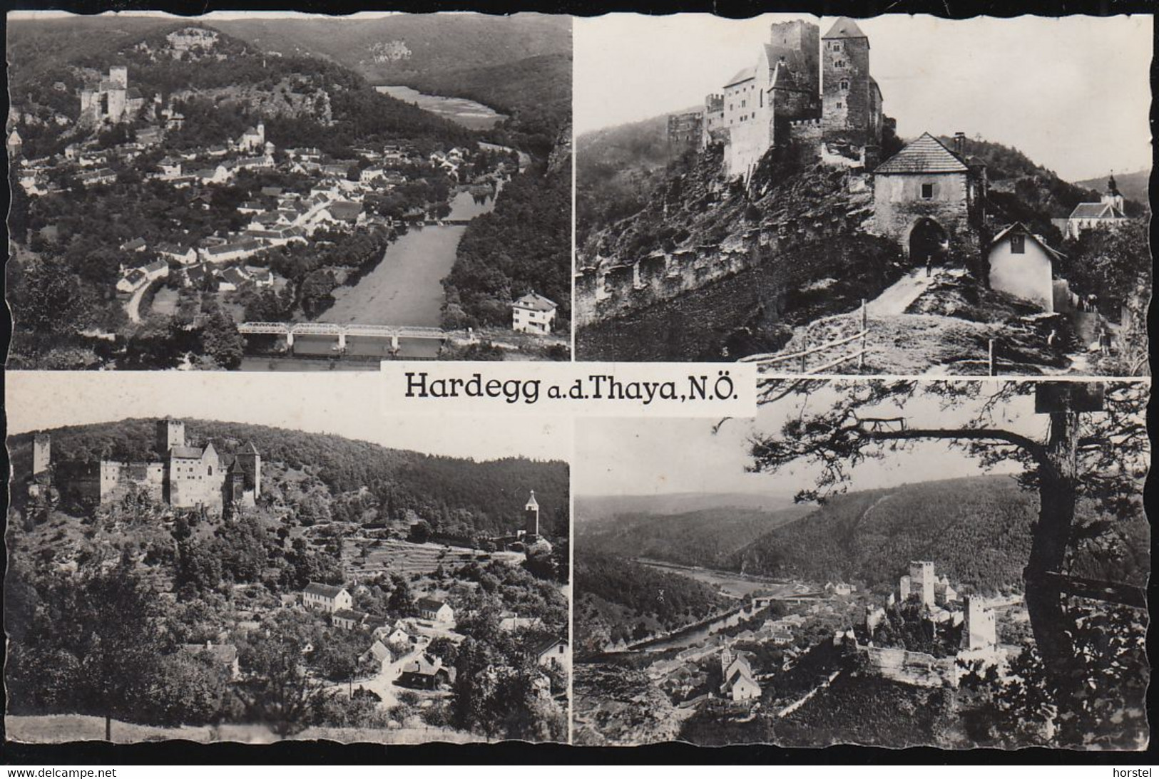 Austria - 2082 Hardegg An Der Thaya - Alte Ortsansichten - Brücke - Burg - Hollabrunn