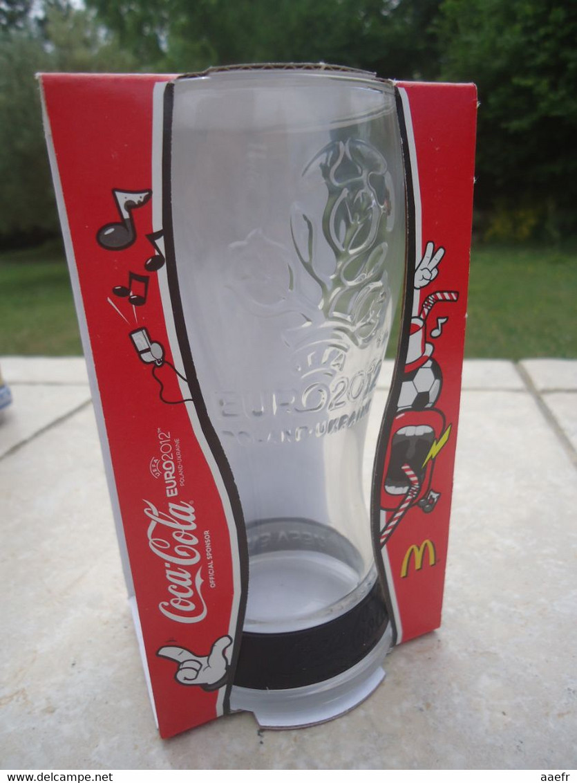 Coca-Cola - Verre Coupe D'Europe De Football 2012 Ukraine / Pologne - Mc Donald Espagne - Kopjes, Bekers & Glazen