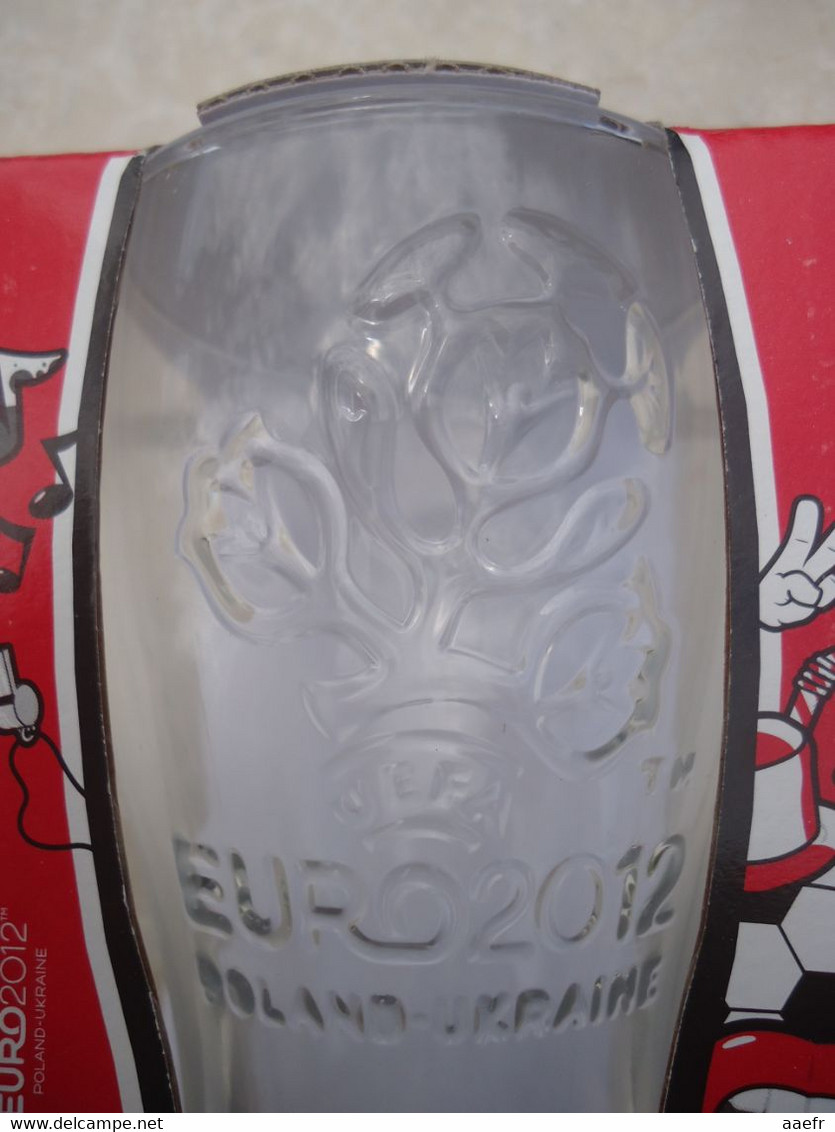 Coca-Cola - Verre Coupe D'Europe De Football 2012 Ukraine / Pologne - Mc Donald Espagne - Tasses, Gobelets, Verres