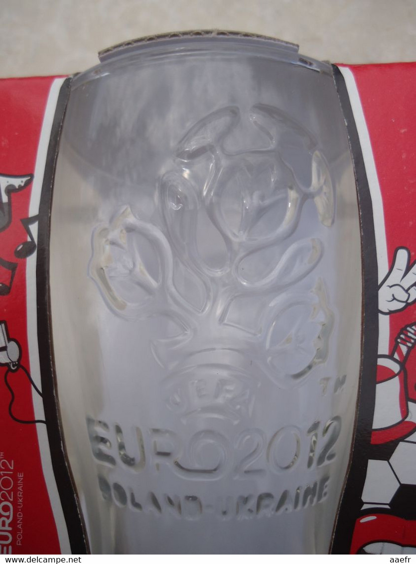 Coca-Cola - Verre Coupe D'Europe De Football 2012 Ukraine / Pologne - Mc Donald Espagne - Tazas & Vasos