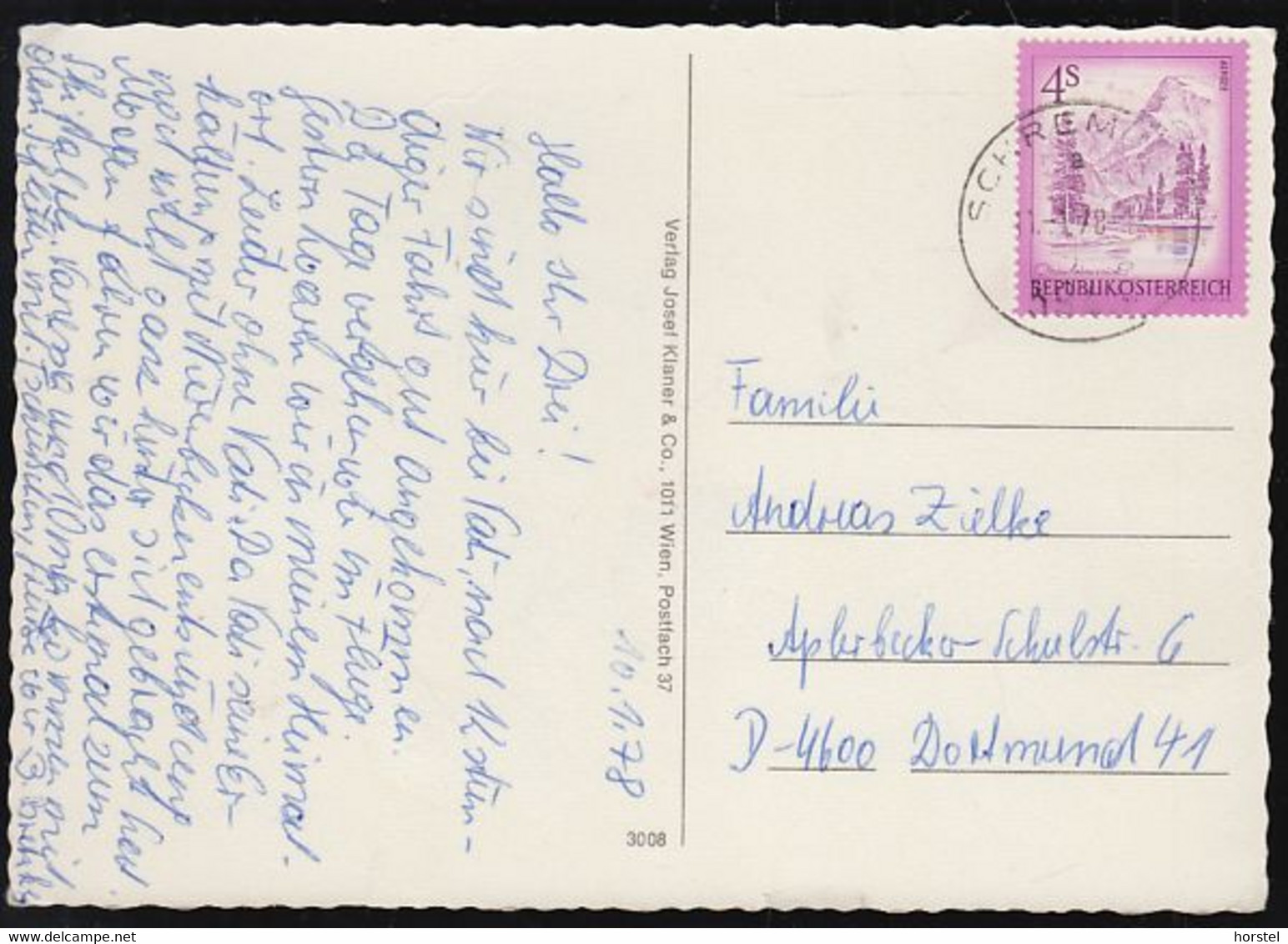 Austria - 3910 Zwettl - Alte Ansichten - Hauptplatz - Cars - Ford Anglia 123E - VW Käfer - Mercedes - Uvm. - Nice Stamp - Zwettl