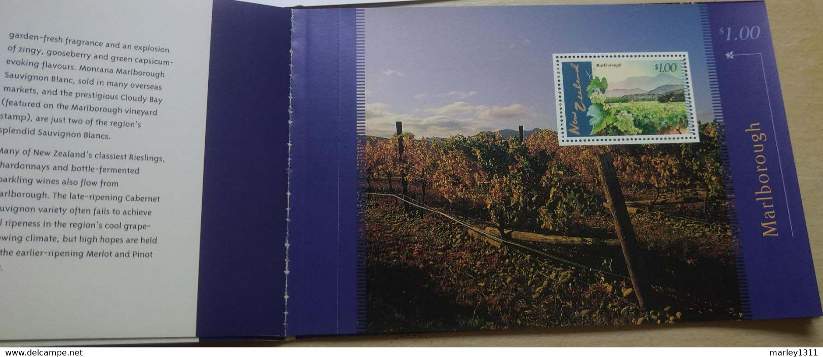NOUVELLE - ZÉLANDE (1997) Stamps Booklet N°YT 1518 NEw Zealand Vineyards - Booklets