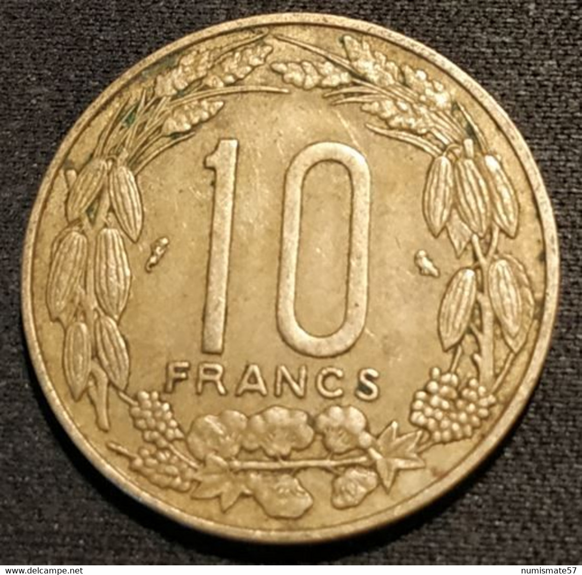 CAMEROUN - ETATS DE L'AFRIQUE EQUATORIALE - 10 FRANCS 1967 - KM 2a - Cameroun