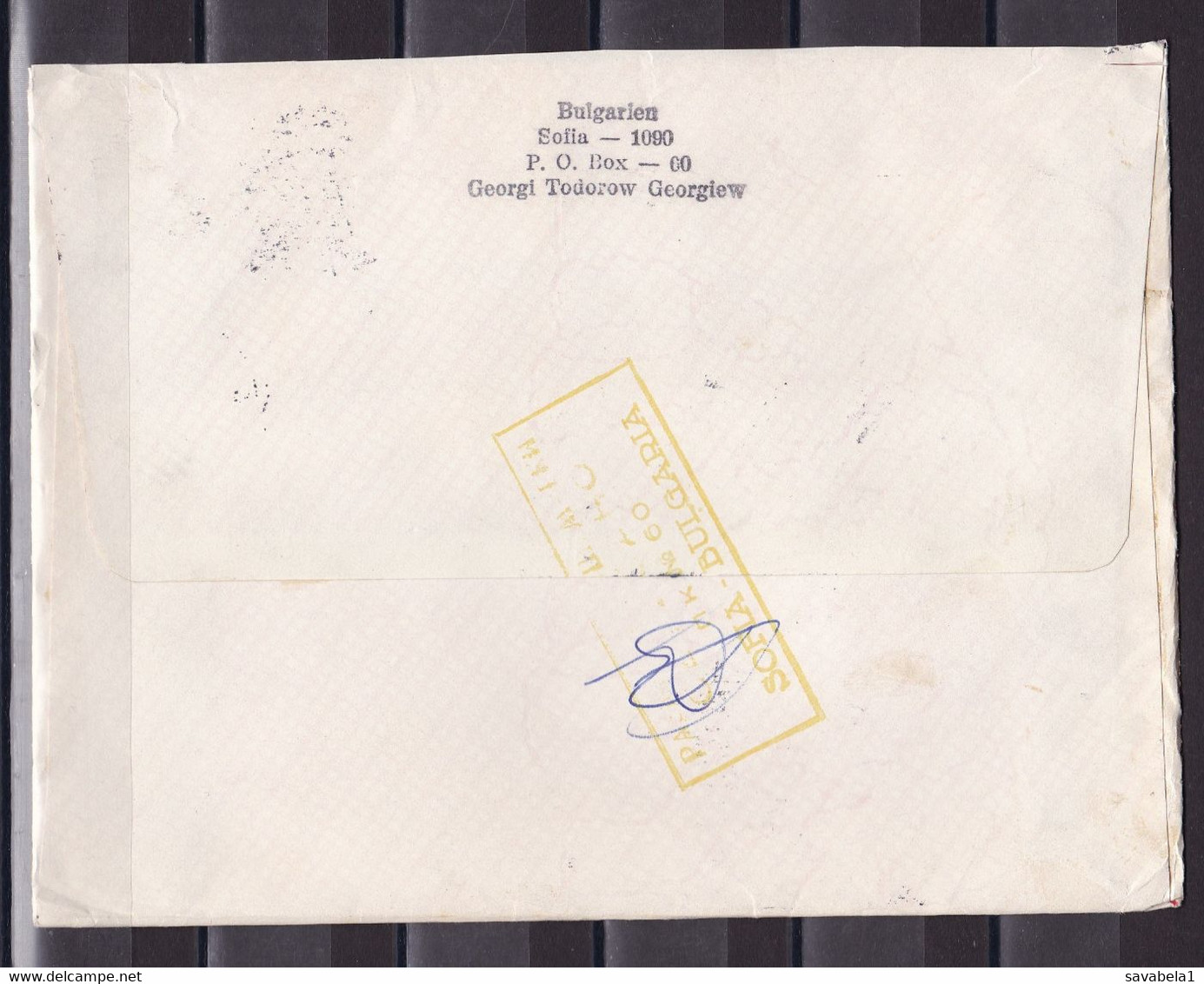 Bulgaria 199? Belgrade Yugoslavia Serbia Registered Cover - Briefe U. Dokumente