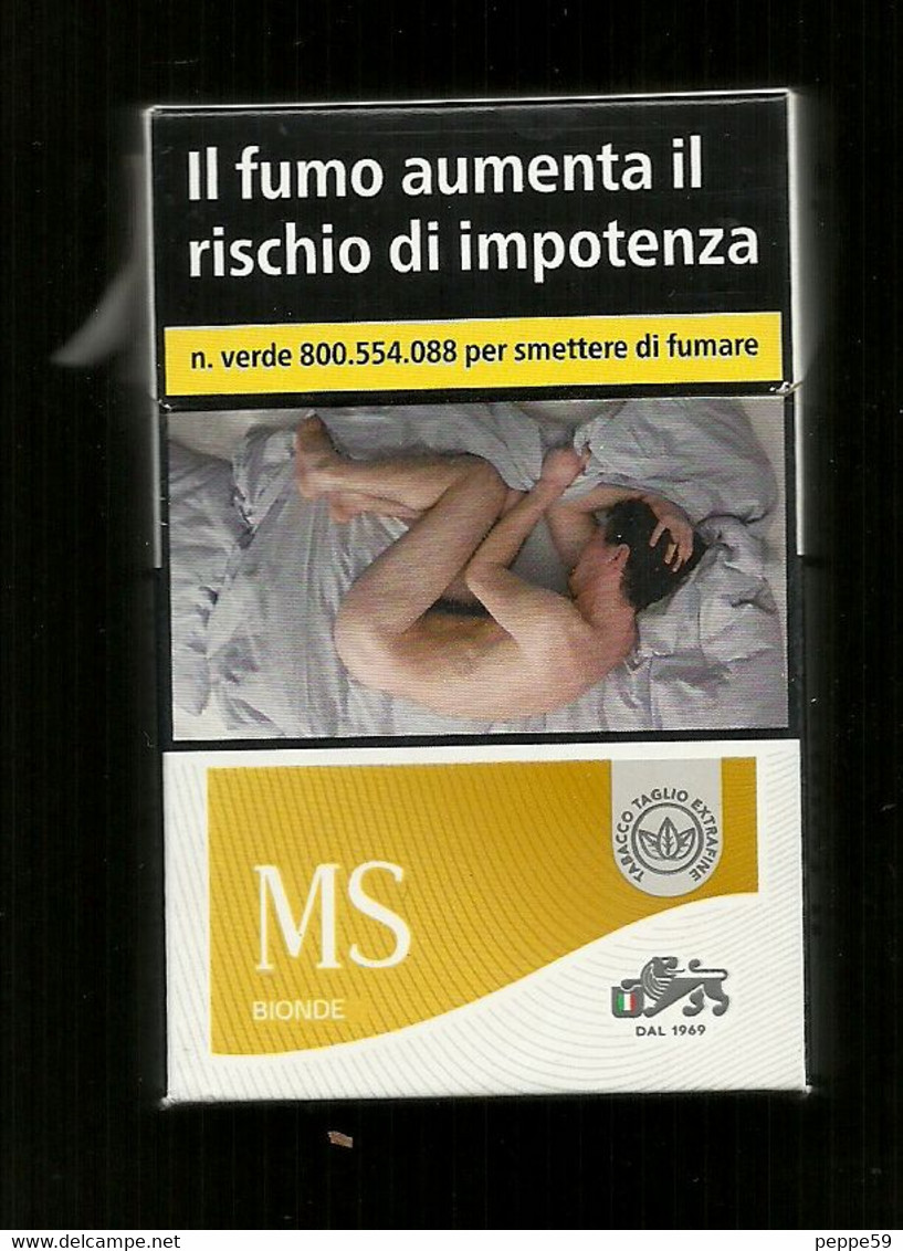 Tabacco Pacchetto Di Sigarette Italia - MS 4 Bionde 2017 Da 20 Pezzi  - (Vuoto) - Etuis à Cigarettes Vides