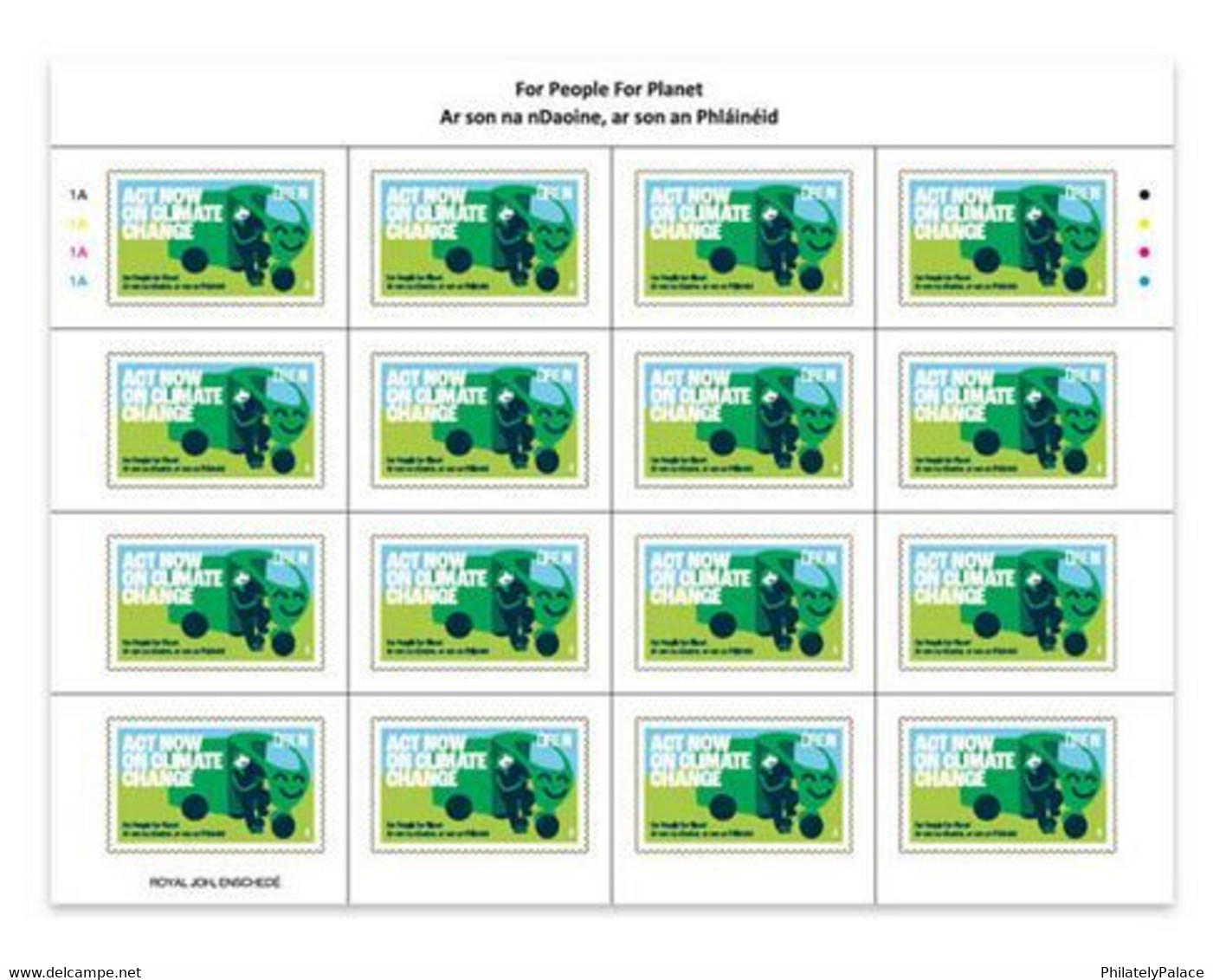 Ireland 2022 For People For Planet , Earth E Bike, Sustainable Development, Climate Change Challenge MNH Sheet (**) - Nuevos