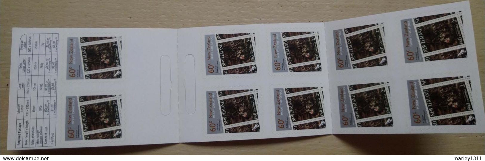 NOUVELLE - ZÉLANDE (2010) Stamps Booklet N°YT 2656a Christmas - Carnets