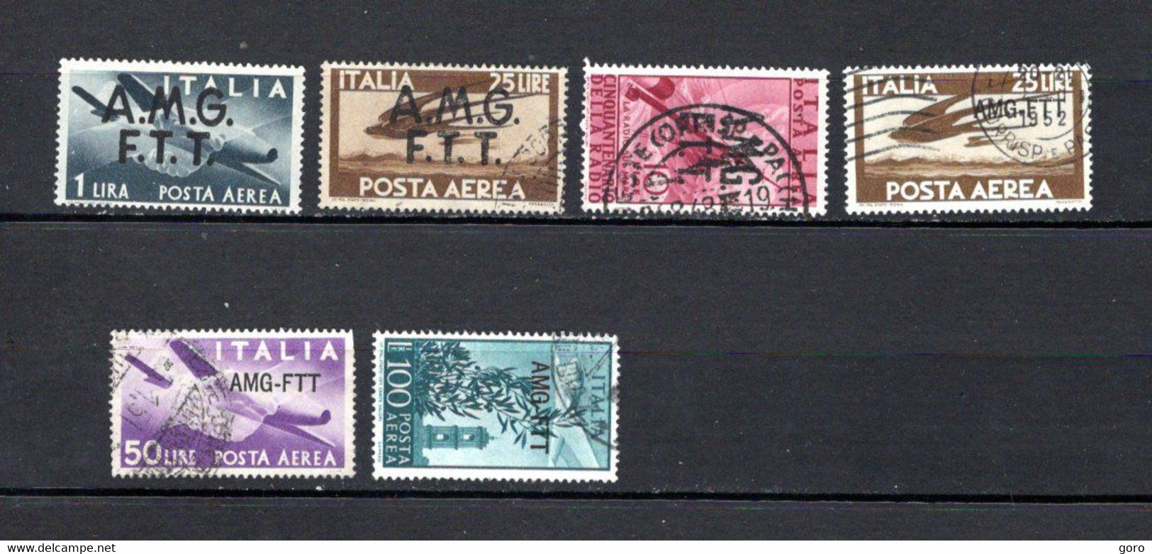 Triestre   1947-52  .-   Y&T   Nº   1-5-8-18/20    Aéreo - Airmail