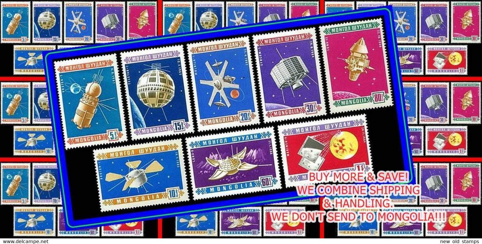 MONGOLIA 1966 SPACE Achievements X10 SETS   Mnh  ** $$ Wholesale $$ - Verzamelingen