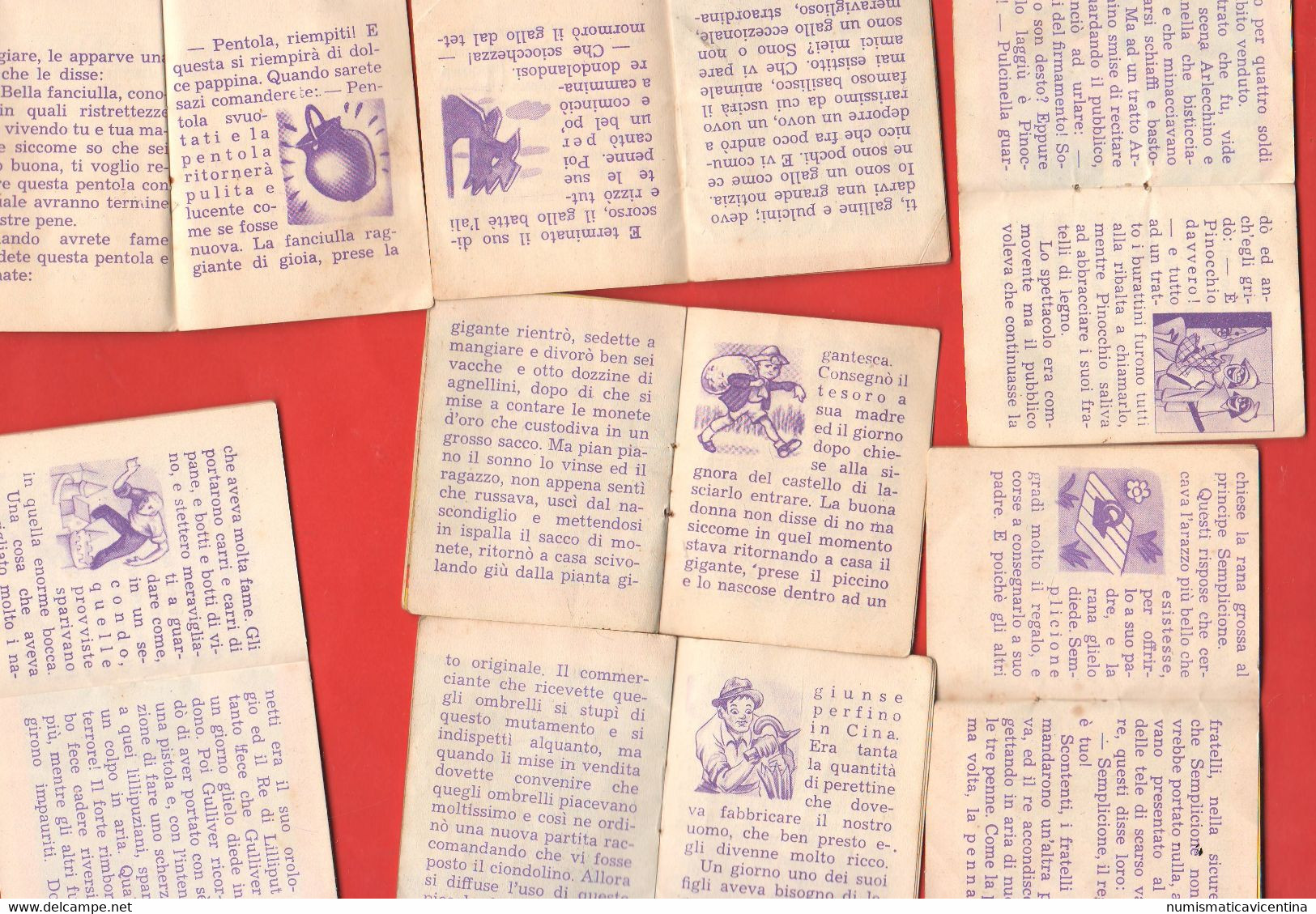 Mini Micro Fiabe Favole Bambini 1952 N° 7 Libretti Storie Edizioni VECCHI Milano - Bambini E Ragazzi